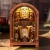 Miniaturowy domek Book Nook - Leśna księgarnia