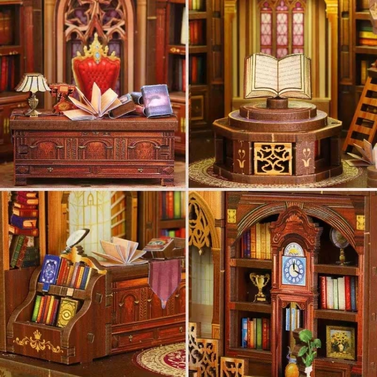 Miniaturowy domek Book Nook - Leśna księgarnia