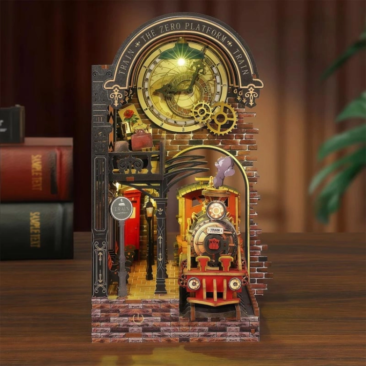 Miniaturowy domek Book Nook - Ekspres do świata magii