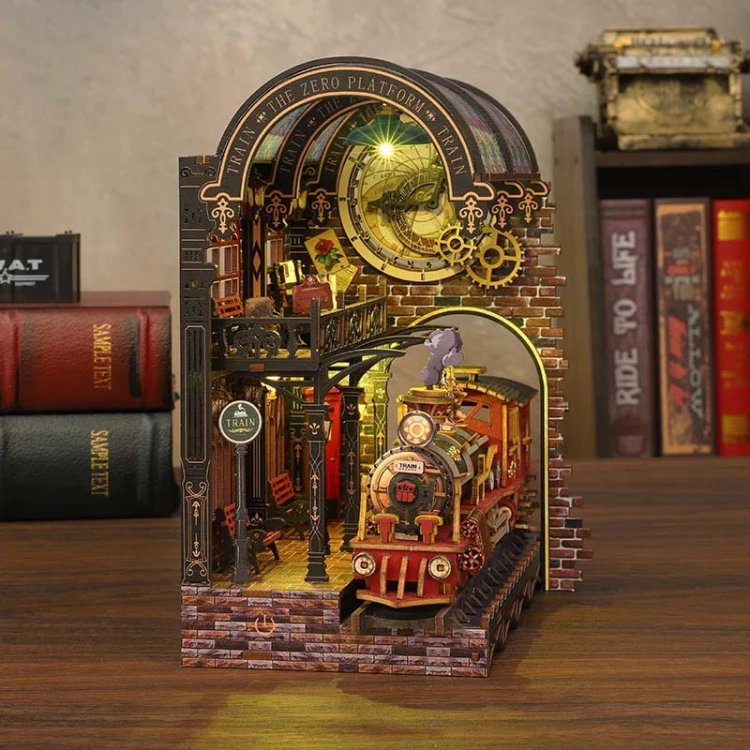 Miniaturowy domek Book Nook - Ekspres do świata magii
