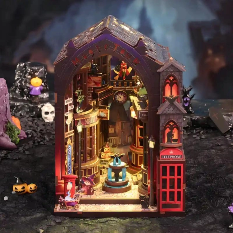 Miniaturowy domek Book Nook - Miasteczko ukrytych czarów