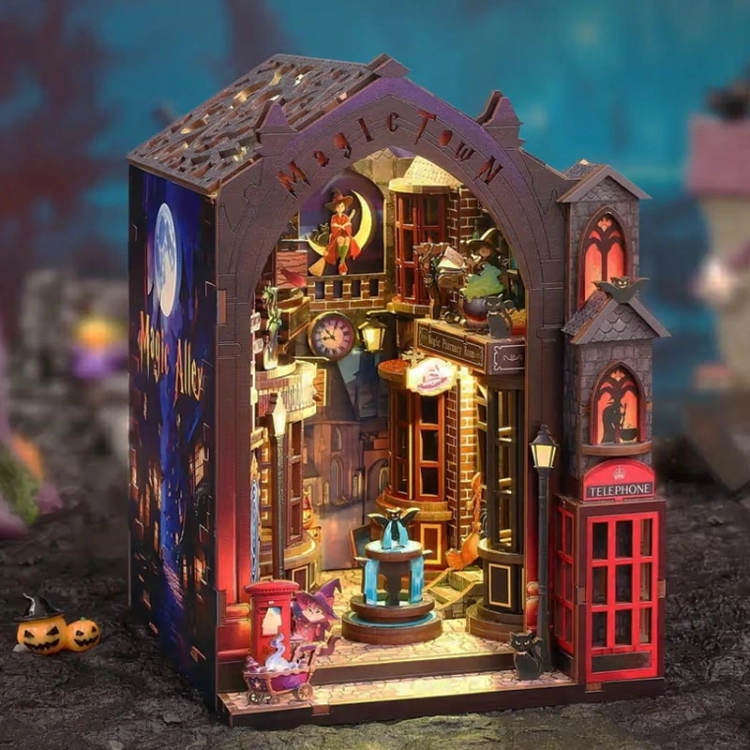 Miniaturowy domek Book Nook - Miasteczko ukrytych czarów