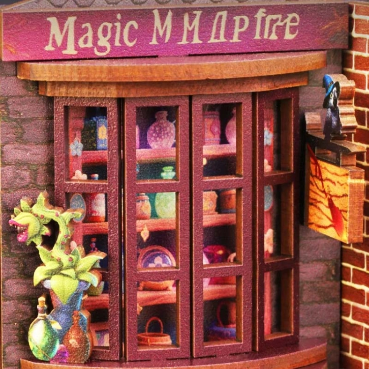 Miniaturowy domek Book Nook - Miasteczko ukrytych czarów