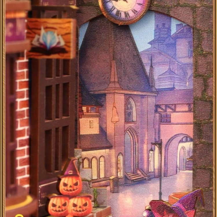 Miniaturowy domek Book Nook - Miasteczko ukrytych czarów