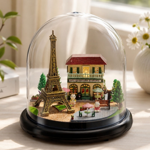Miniaturowy domek - Kawa pod wieżą Eiffla