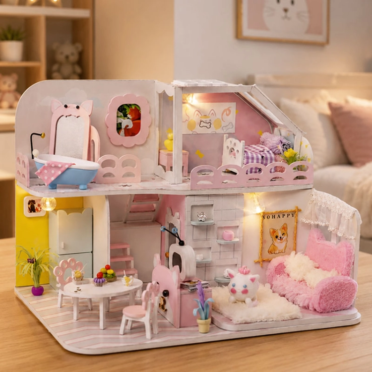 Miniaturowy domek - Kocia łapka
