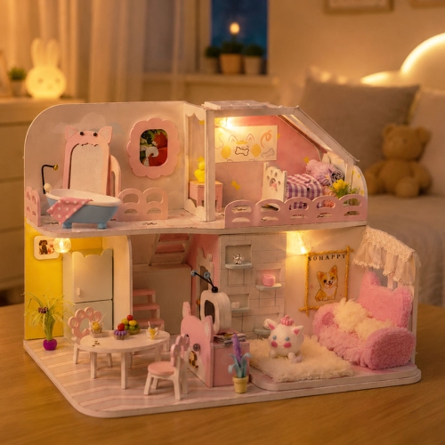 Miniaturowy domek - Kocia łapka