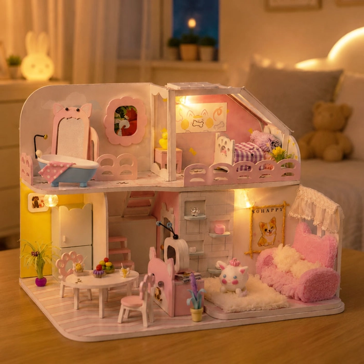 Miniaturowy domek - Kocia łapka