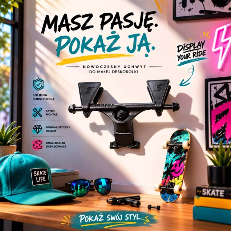 Uchwyt na deskorolkę