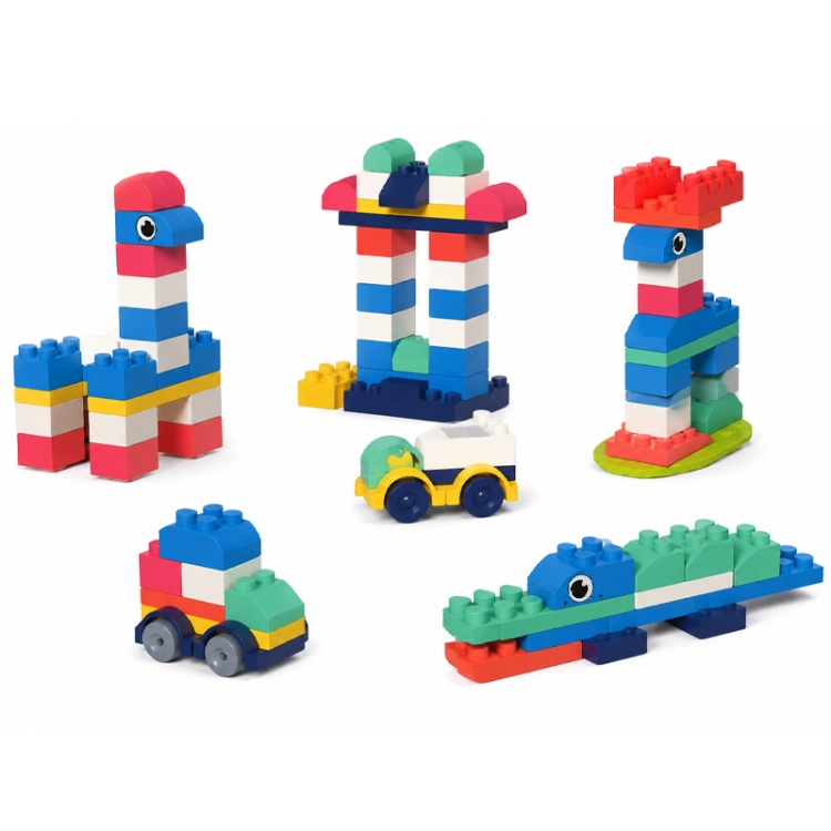 SOFT blocks - miękkie klocki konstrukcyjne 120 elementów