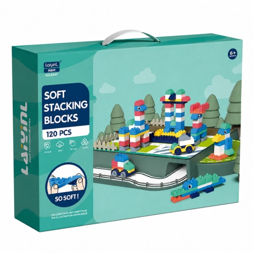 SOFT blocks - miękkie klocki konstrukcyjne 120 elementów