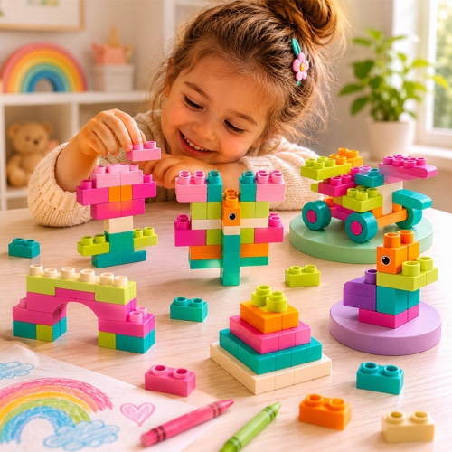 SOFT blocks - miękkie klocki konstrukcyjne 62 elementy