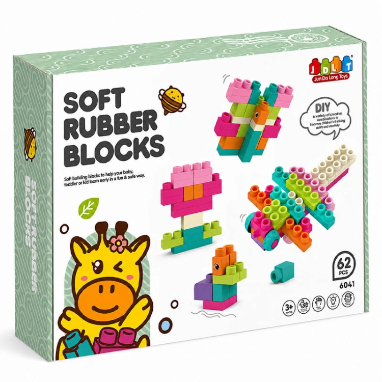 SOFT blocks - miękkie klocki konstrukcyjne 62 elementy