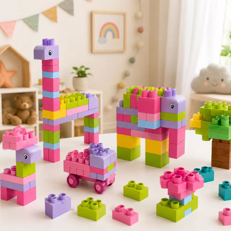 SOFT blocks - miękkie klocki konstrukcyjne 40 elementów