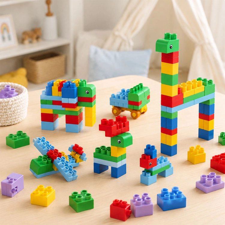 SOFT blocks - miękkie klocki konstrukcyjne 60 elementów