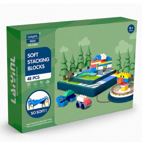 SOFT blocks - miękkie klocki konstrukcyjne 48 elementów