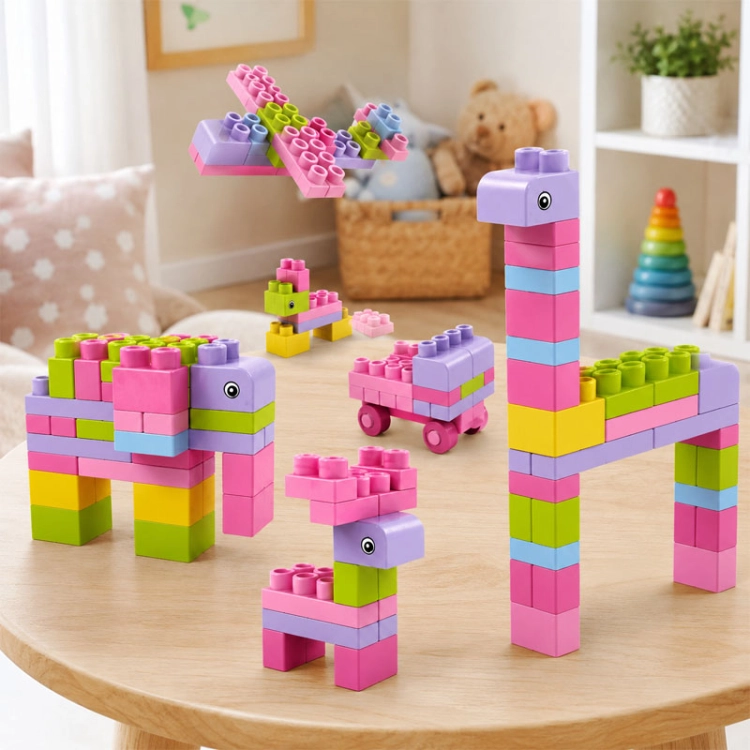 SOFT blocks - miękkie klocki konstrukcyjne 60 elementów