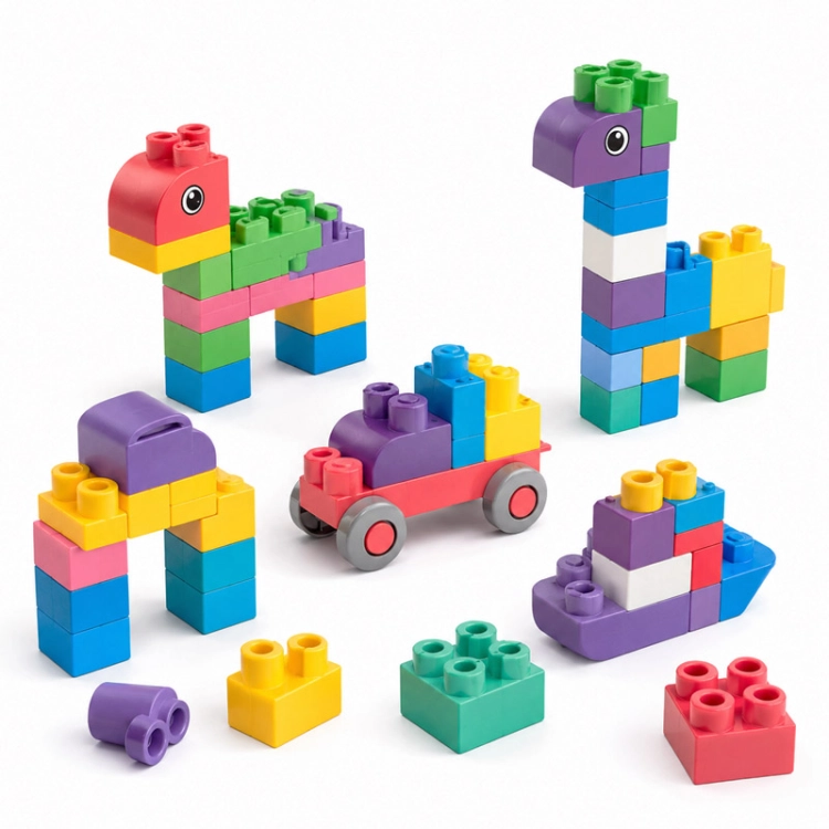 SOFT blocks - miękkie klocki konstrukcyjne 80 elementów