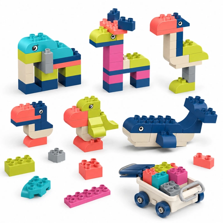 SOFT blocks - miękkie klocki konstrukcyjne 85 elementów