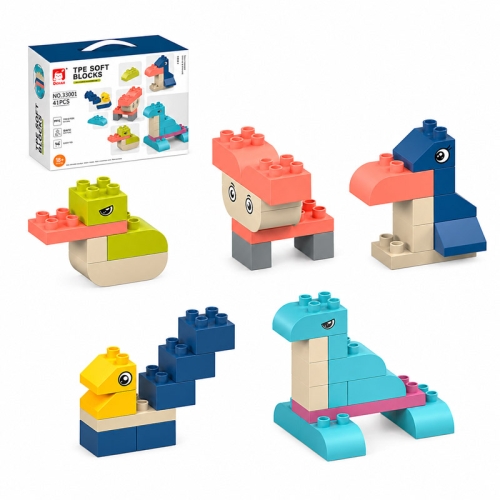 SOFT blocks - miękkie klocki konstrukcyjne 41 elementów