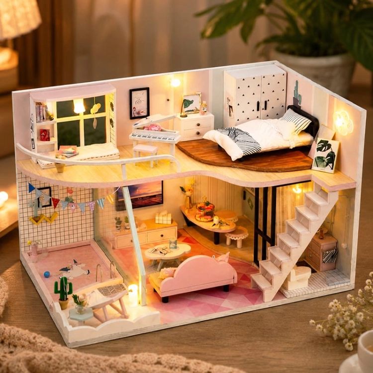 Miniaturowy domek - Słoneczne wakacje