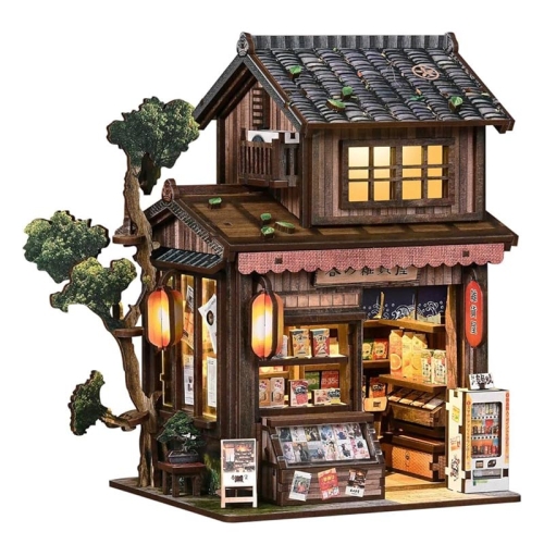 Miniaturowy domek Book Nook - Kioto market