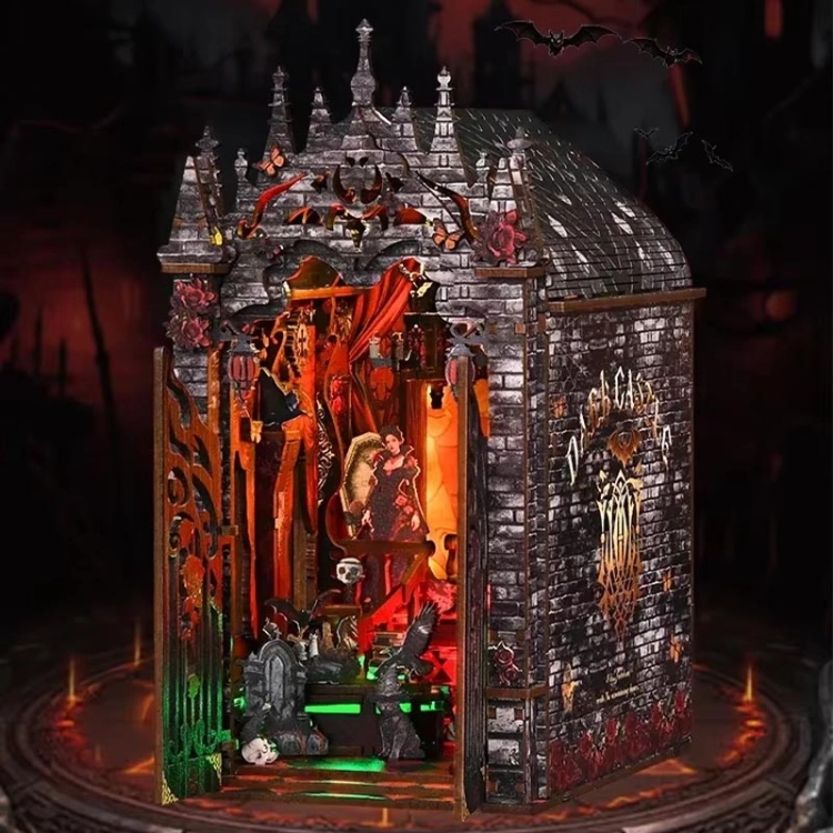 Miniaturowy domek Book Nook - Krypta Czarnego Kruka