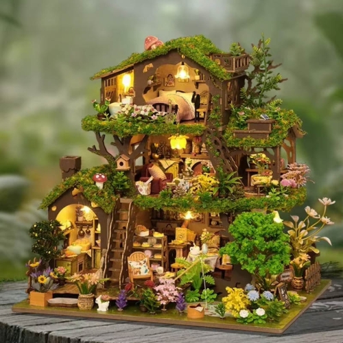 Miniaturowy domek DIY - Leśna polana
