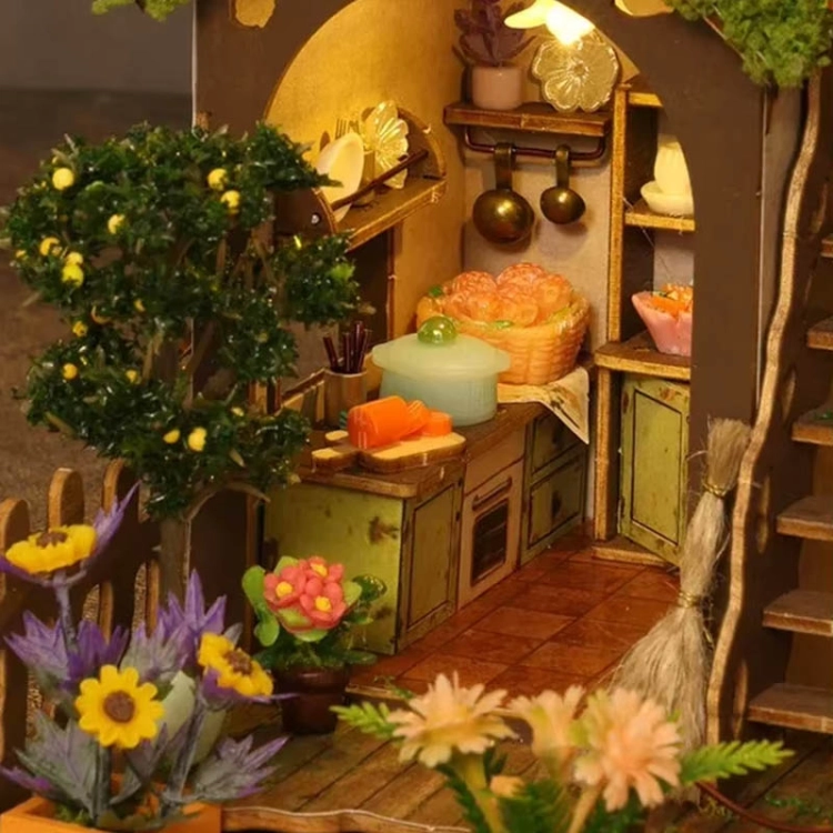 Miniaturowy domek DIY - Leśna polana