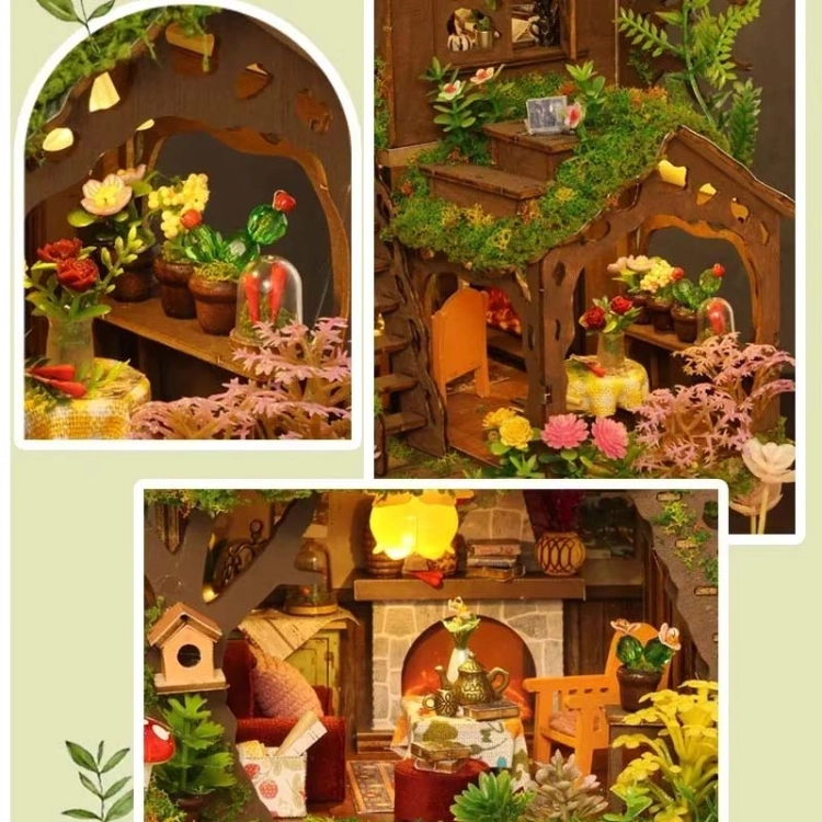 Miniaturowy domek DIY - Leśna polana