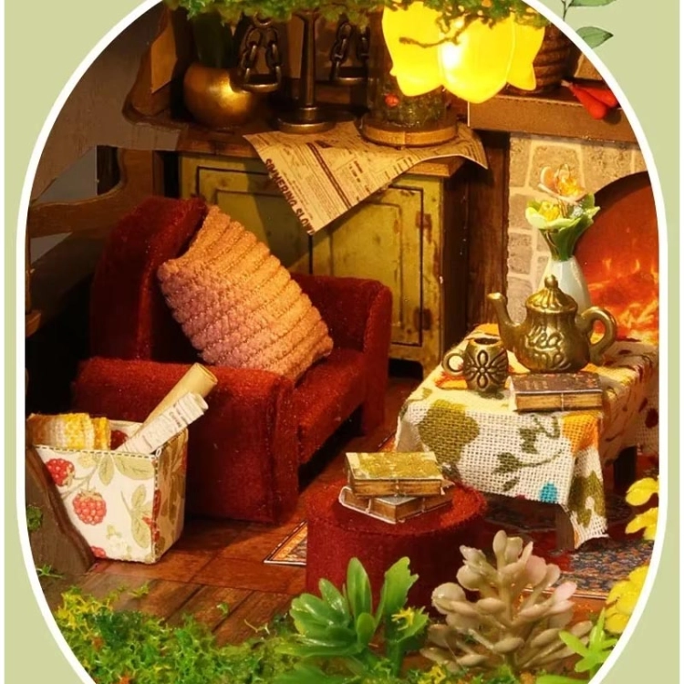 Miniaturowy domek DIY - Leśna polana