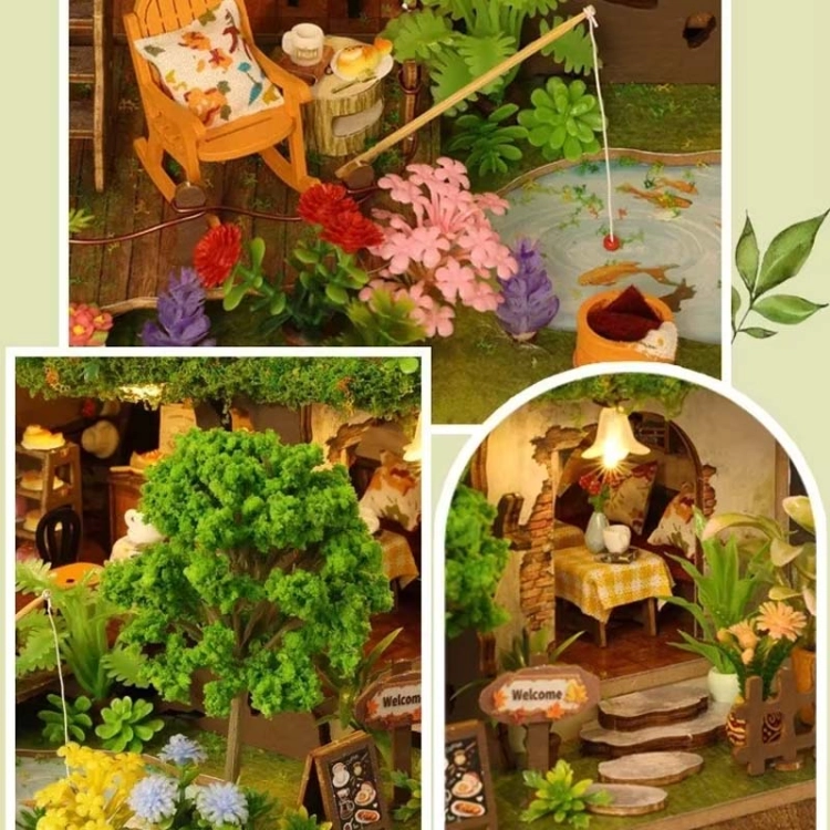 Miniaturowy domek DIY - Leśna polana