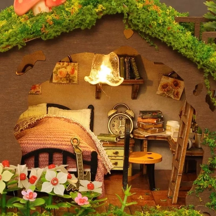 Miniaturowy domek DIY - Leśna polana