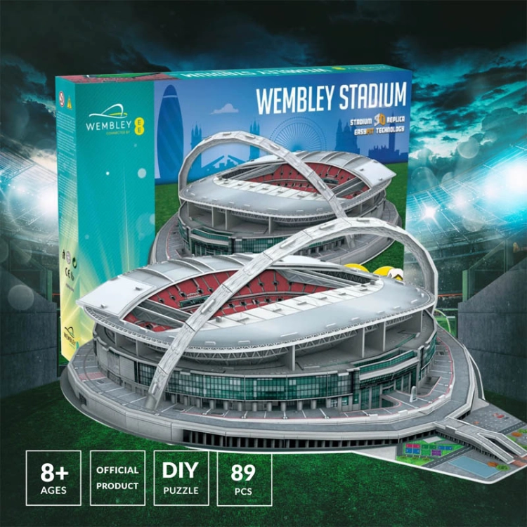 Stadion piłkarski - Wembley - Puzzle 3D 75 elementów - model klubowy