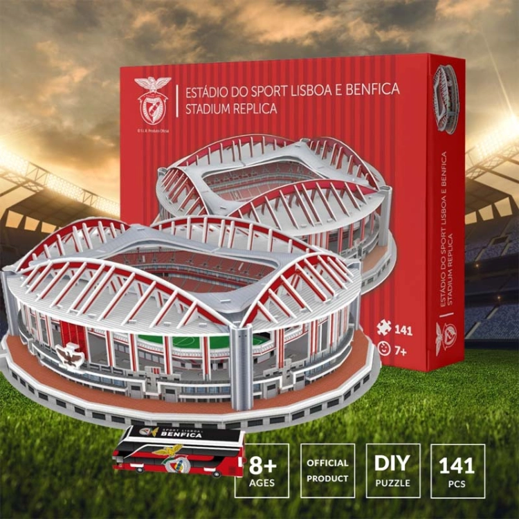 Stadion piłkarski BENFICA - SL Benfica FC - Puzzle 3D 141 elementów