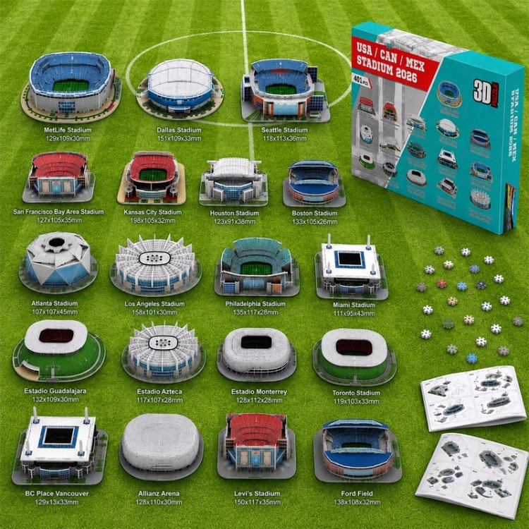 World cup 2026 USA Canada Mexico - Puzzle 3D - 401 elementów