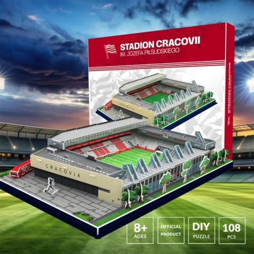 Stadion Miejski im. Józefa Piłsudskiego - CRACOVIA - Puzzle 3D 154 elementy - model klubowy