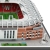 Stadion Miejski - WIDZEW ŁÓDŹ - Puzzle 3D 148 elementów - model klubowy