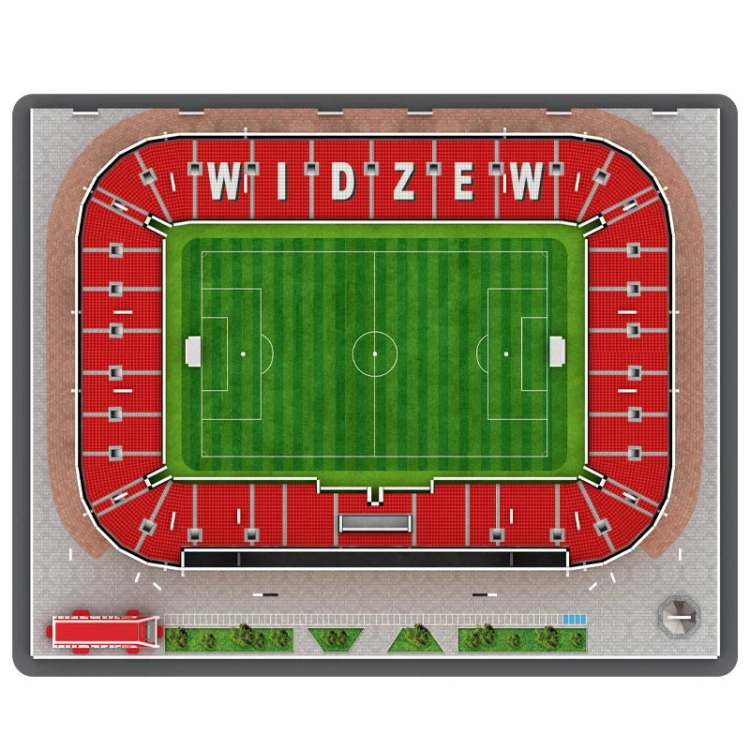 Stadion Miejski - WIDZEW ŁÓDŹ - Puzzle 3D 148 elementów - model klubowy