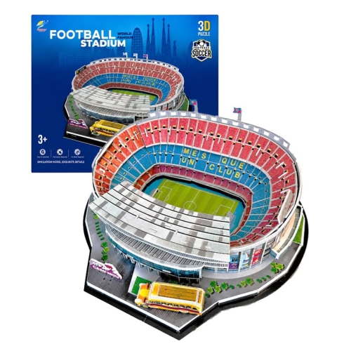 Stadion piłkarski - CAMP NOU - Barcelona FC - Puzzle 3D 63 elementy