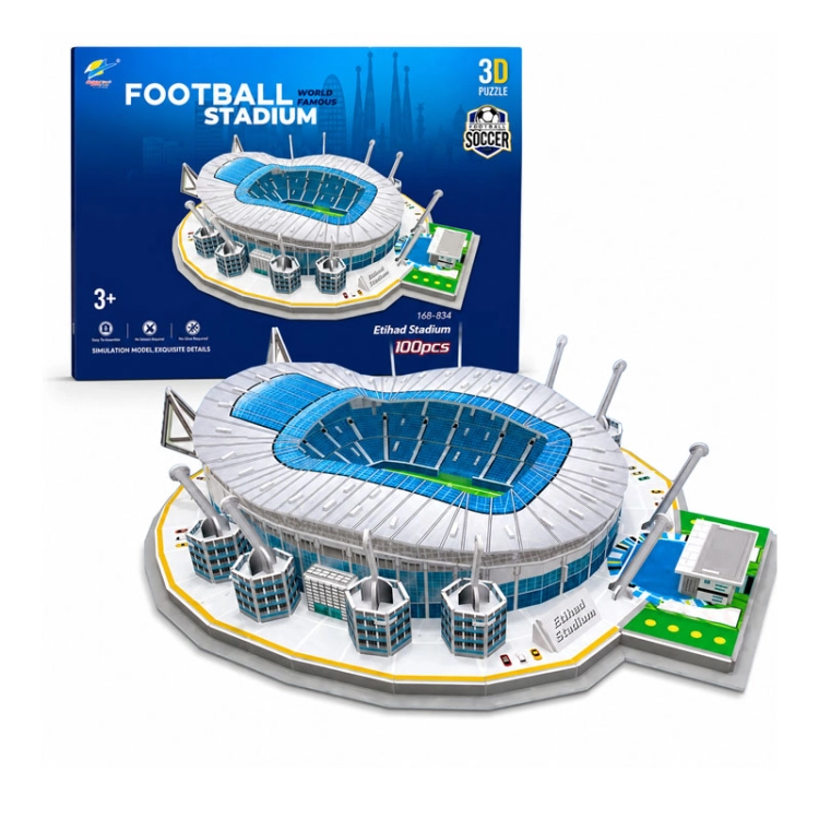 Stadion piłkarski - ETIHAD - Manchester City FC - Puzzle 3D 100 elementów
