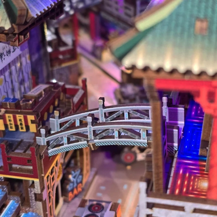 Miniaturowy domek Book Nook - Cyber City
