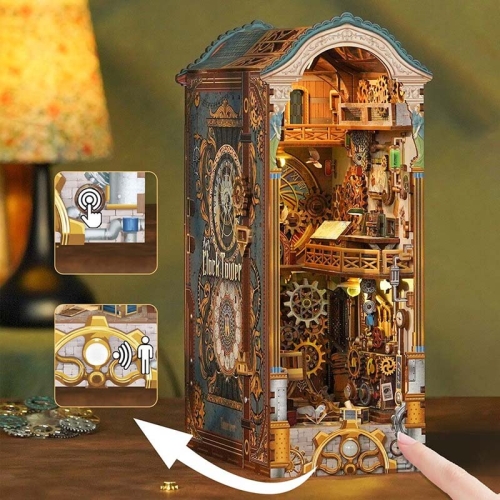 Miniaturowy domek Book Nook - Tajemnice zegarowej wieży