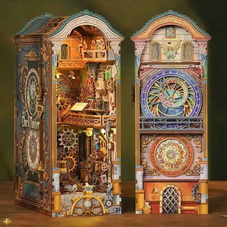Miniaturowy domek Book Nook - Tajemnice zegarowej wieży