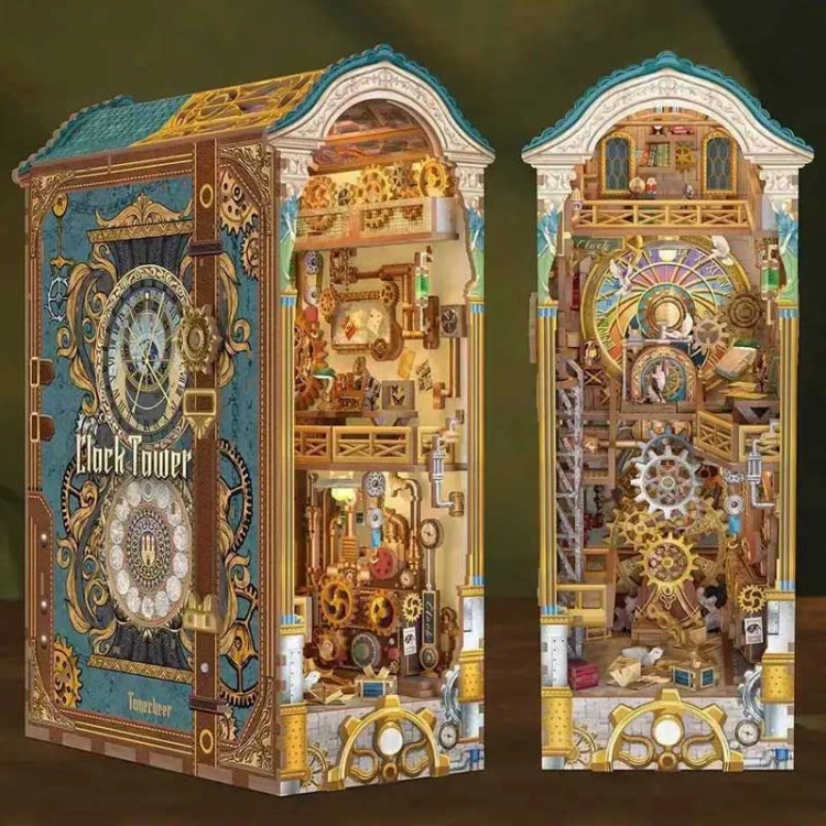 Miniaturowy domek Book Nook - Tajemnice zegarowej wieży