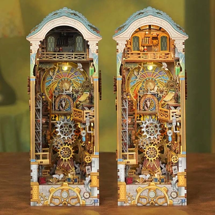 Miniaturowy domek Book Nook - Tajemnice zegarowej wieży