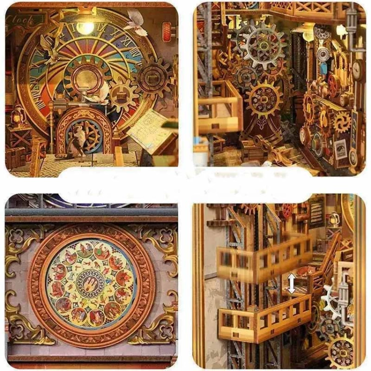 Miniaturowy domek Book Nook - Tajemnice zegarowej wieży