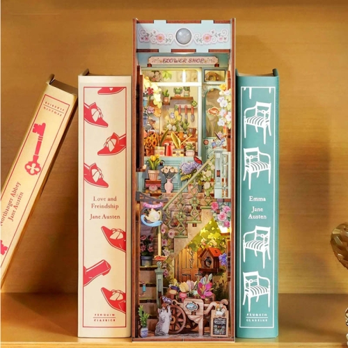 Miniaturowy domek Book Nook - Francuska kwiaciarnia