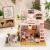Miniaturowy domek - Różowy loft