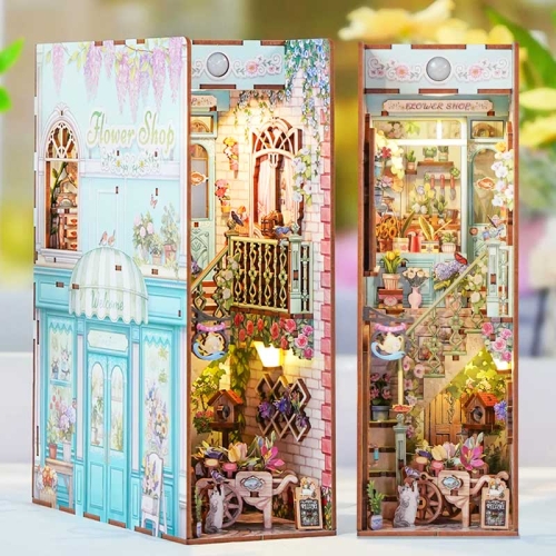 Miniaturowy domek Book Nook - Francuska kwiaciarnia